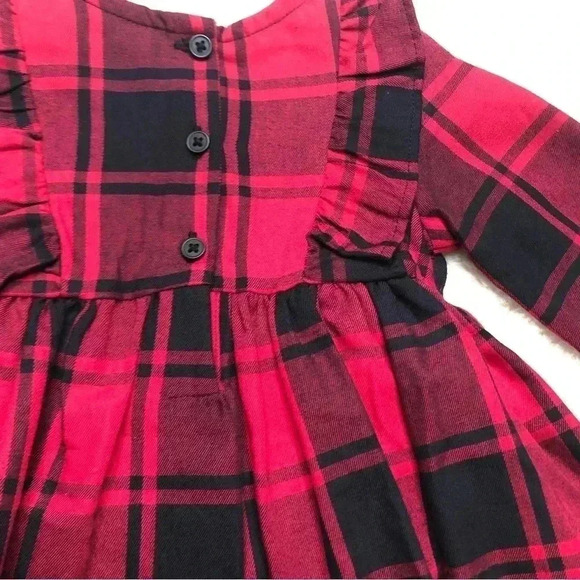 The  Children’s Place Dress Red & Black Plaid New With Tags 3-6 Months - Picture 14 of 16